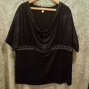 Dressy shirt with slouchy neck line!